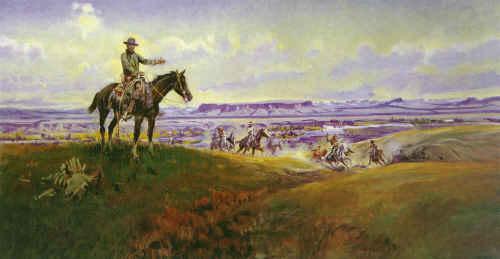 Charles M Russell Sun Worship in Montana oil painting image